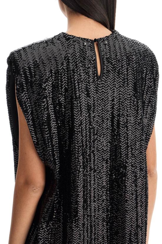 25SS 골든구스 민소매 티셔츠 GWP02172P00182890100 BLACK - GOLDEN GOOSE