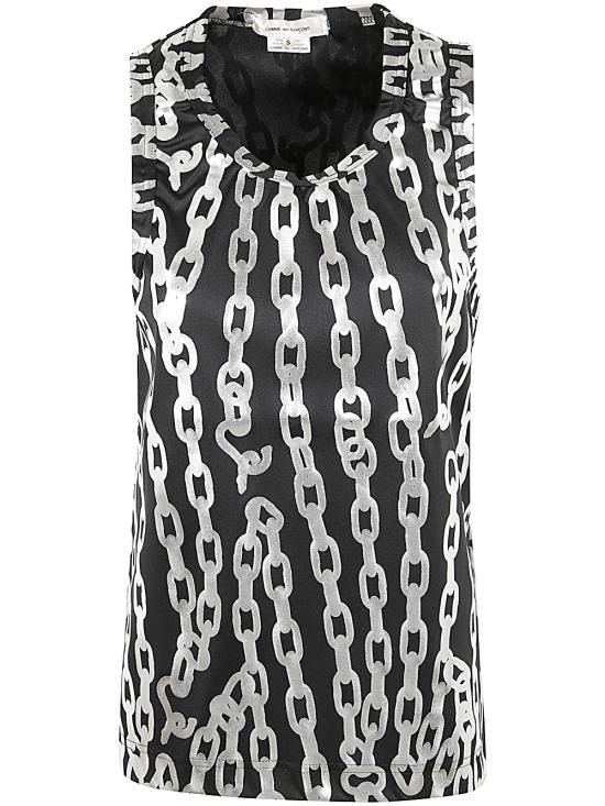 24FW 꼼데가르송 반팔 티셔츠 GNT024 BLACK