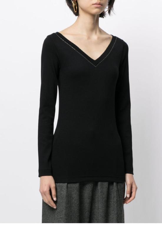 25SS 브루넬로 쿠치넬리 니트웨어 M0TC8BJ302 C101 NERO - BRUNELLO CUCINELLI