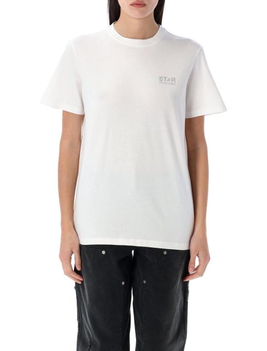 25SS 골든구스 반팔 티셔츠 GWP01220P000880 80185 WHITE