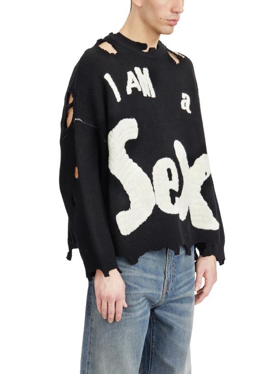 25FW 세인트 미카엘 스웨터 ISMYS10000C24 Black - SAINT MXXXXXX