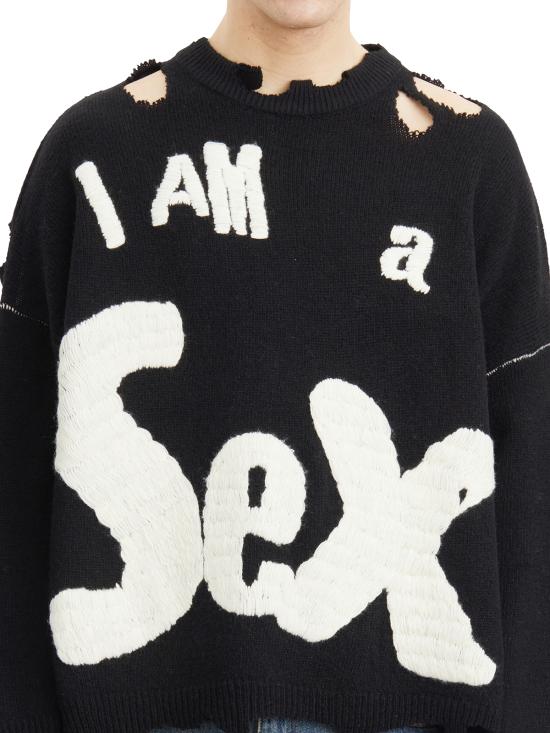 25FW 세인트 미카엘 스웨터 ISMYS10000C24 Black - SAINT MXXXXXX