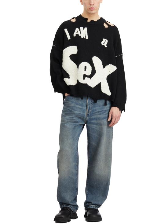 25FW 세인트 미카엘 스웨터 ISMYS10000C24 Black - SAINT MXXXXXX