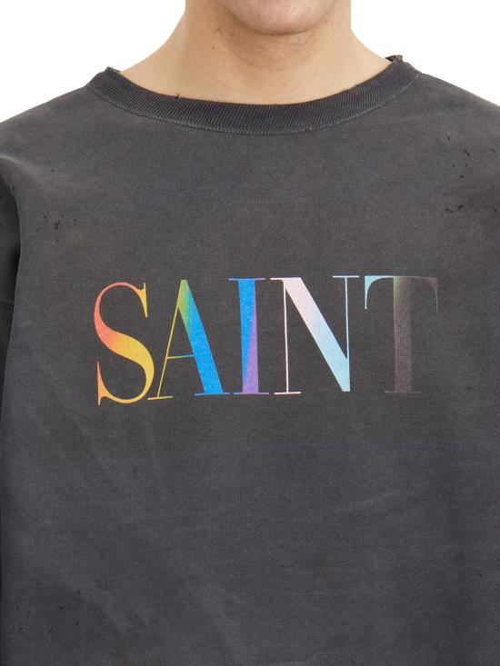 25FW 세인트 미카엘 긴팔 티셔츠 ISMYS10000030 Grey - SAINT MXXXXXX