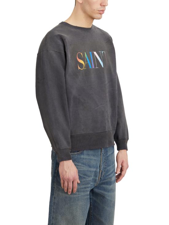 25FW 세인트 미카엘 긴팔 티셔츠 ISMYS10000030 Grey - SAINT MXXXXXX