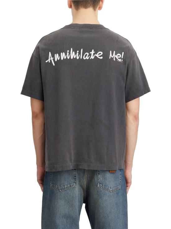 25FW 세인트 미카엘 반팔 티셔츠 ISMYS10000001 Grey - SAINT MXXXXXX