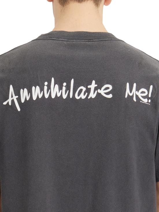 25FW 세인트 미카엘 반팔 티셔츠 ISMYS10000001 Grey - SAINT MXXXXXX