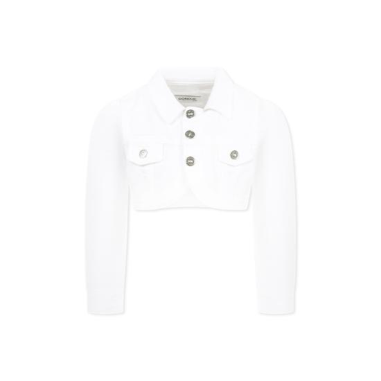 25SS [키즈] 돈답 데님 자켓 DFGB014 C DS039 0999 WHITE