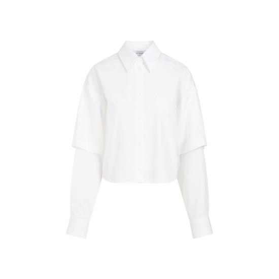  오프화이트 셔츠 OWGE022S24FAB003 0101 WHITE WHIT - OFF WHITE