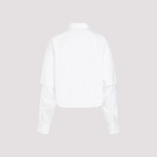  오프화이트 셔츠 OWGE022S24FAB003 0101 WHITE WHIT - OFF WHITE