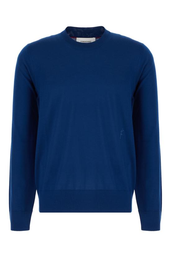 25SS 살바토레 페라가모 스웨터 780922 005 TEAL BLUE