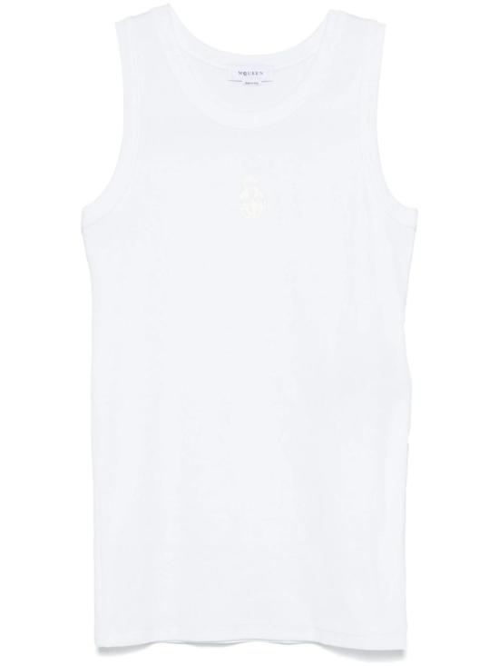 25SS 알렉산더 맥퀸 민소매 티셔츠 815098 QXAA99000 Optical white