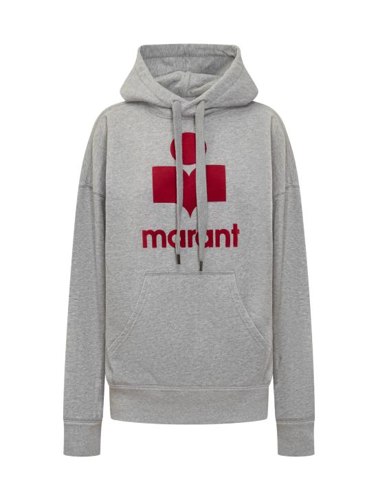 25SS 이자벨마랑에뚜왈 후드 티셔츠 23PSW0001FAA1M07E GYRD GREY RED