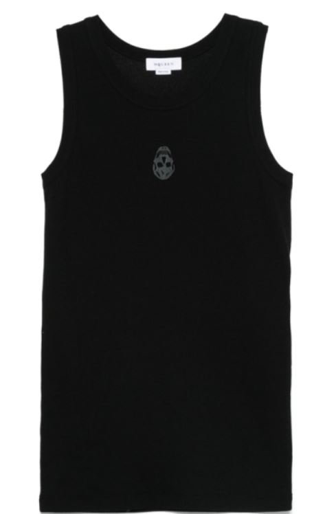 25SS 알렉산더 맥퀸 민소매 티셔츠 815098 QXAA91000 Black - ALEXANDER MCQUEEN