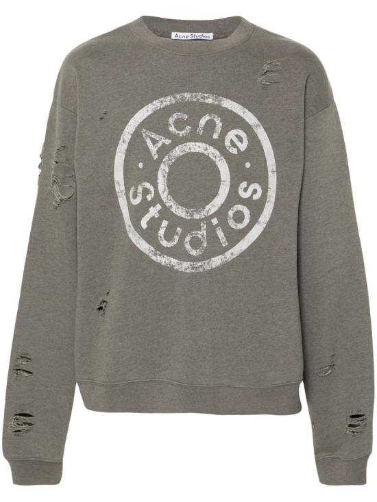  아크네 스튜디오 긴팔 티셔츠 CI0179BCA MOSS GREEN DOM