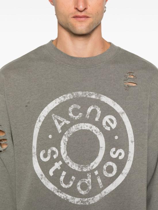  아크네 스튜디오 긴팔 티셔츠 CI0179BCA MOSS GREEN DOM - ACNE STUDIOS