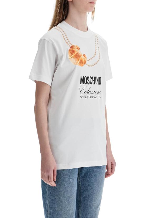 25SS 모스키노 반팔 티셔츠 A0703 0541 1001M - MOSCHINO