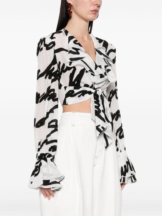 25SS 발망 블라우스 EF1HU29 6SE62 GAB NERO - BALMAIN