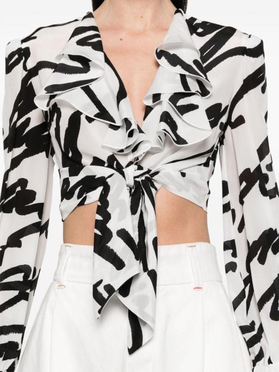 25SS 발망 블라우스 EF1HU29 6SE62 GAB NERO - BALMAIN