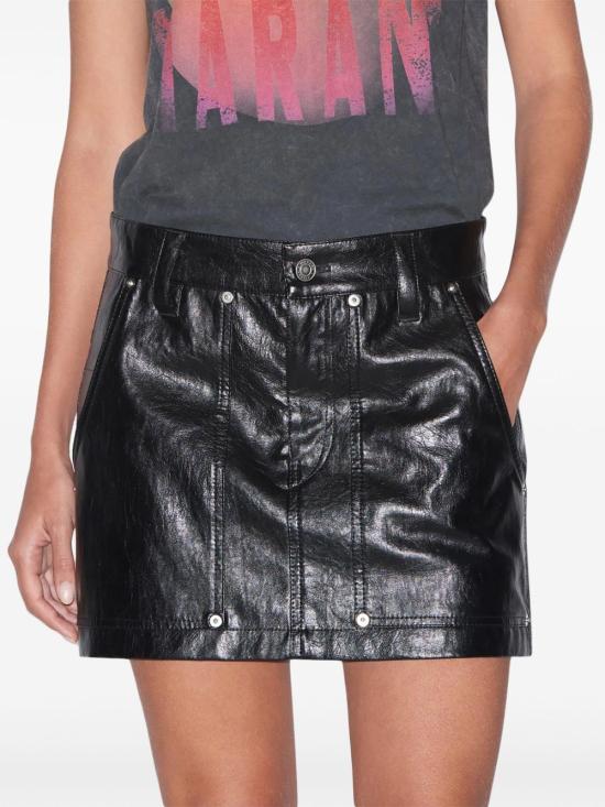 24FW 이자벨마랑 미디 스커트 U0230FA B3B01E01BK Black - ISABEL MARANT