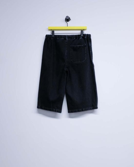  리에르 숏팬츠 워시드 데님 버뮤다 앤트라사이트 - RIER