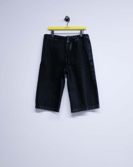  리에르 숏팬츠 워시드 데님 버뮤다 앤트라사이트 - RIER