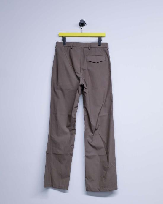  리에르 스트레이트 팬츠 왁스드 포플라인 코튼 팬츠 아질 - RIER