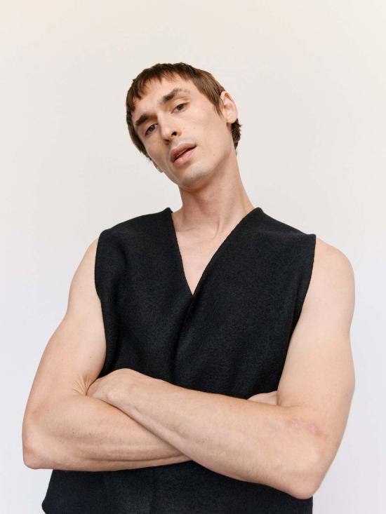  리에르 베스트 펠티드 워커 탑 블랙 - RIER