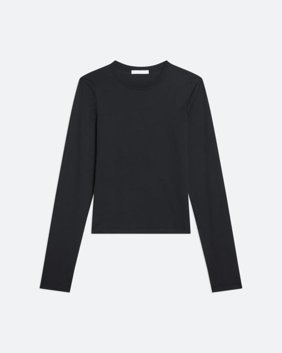  헬무트랭 긴팔 티셔츠 O06HW507001 BLACK DOM