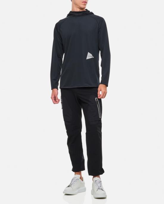  앤드원더 긴팔 티셔츠 5744264127010 BLACK DOM - AND WANDER