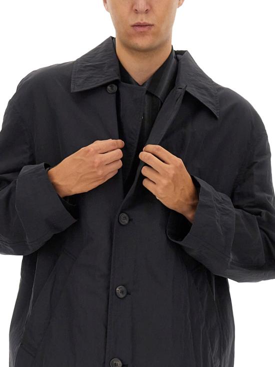  아워레가시 코트 M4241CBD BLUE DEPTH PEACHED NYLON DOM - OUR LEGACY