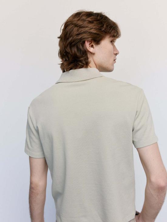  로에베 폴로 티셔츠 저지 코튼 폴로 세이지 - LOEWE