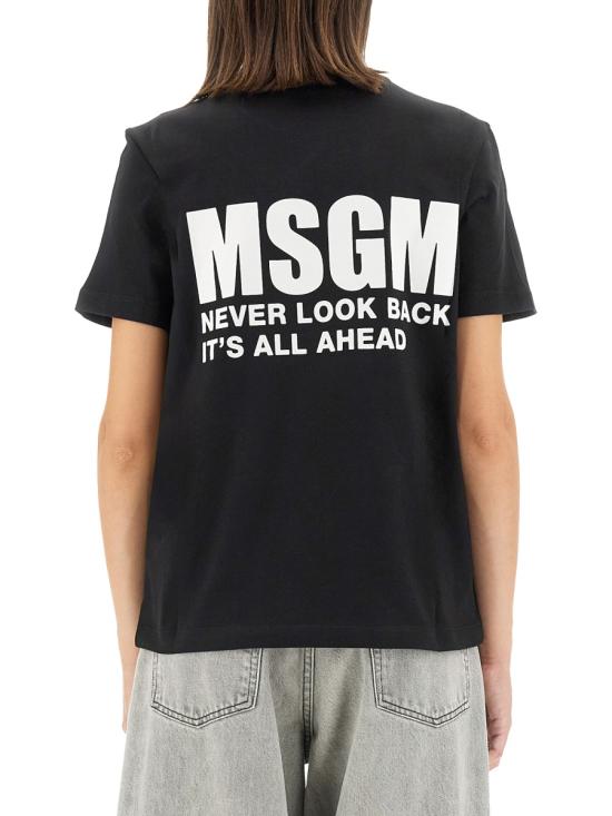  엠에스지엠 반팔 티셔츠 3441MDM10423700299 BLACK DOM - MSGM