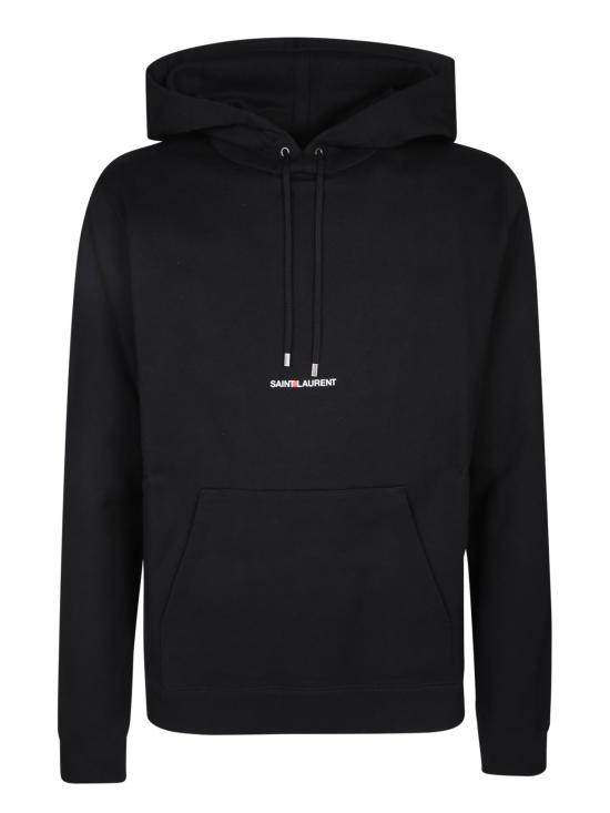 25FW 생로랑 리브 고쉬 로고 후드 677259 YB2PG 1000 Black