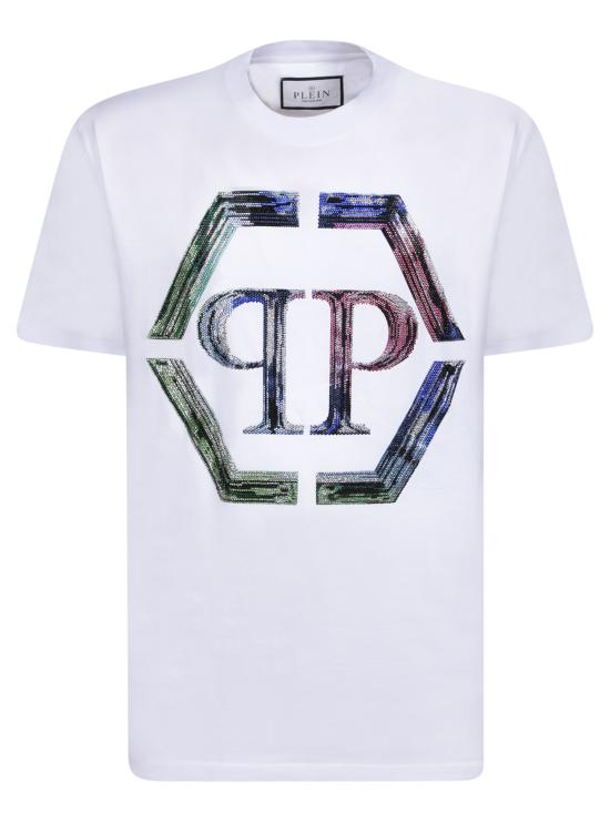  필립 플레인 탑 FACCMTK626 9PJY002N 0121 White