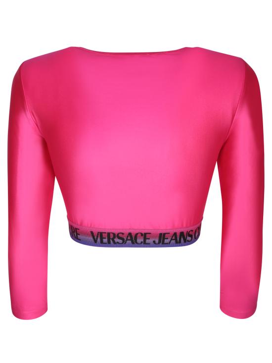  베르사체 반팔 티셔츠 74HAH218 J0062 406 Orange - VERSACE