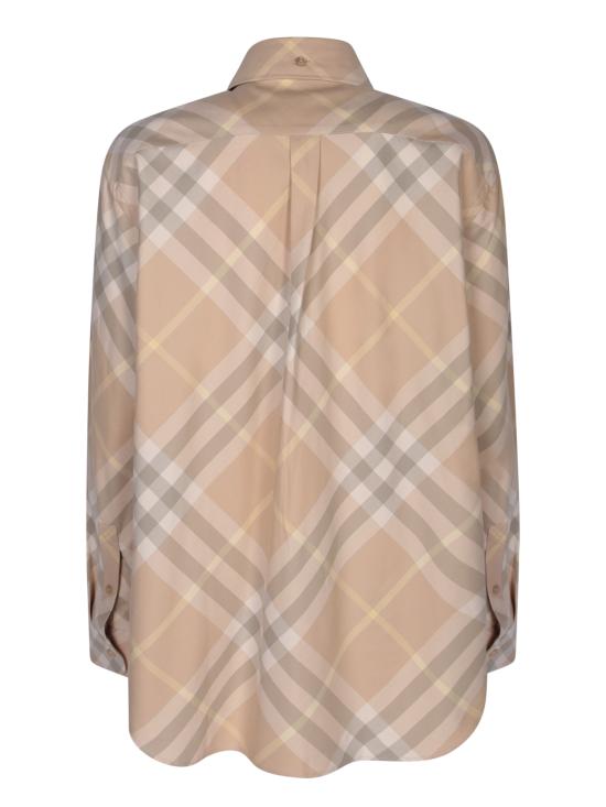  버버리 체크 긴팔 셔츠 8083594 B8686 Beige - BURBERRY