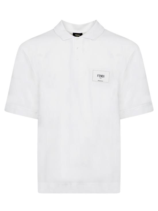 25FW 펜디 폴로 티셔츠 FY1131 A9RP F0WA0 White