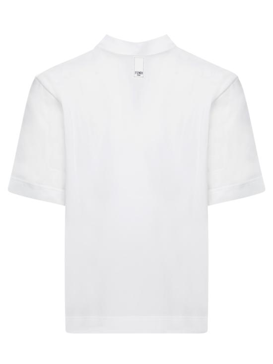 25FW 펜디 폴로 티셔츠 FY1131 A9RP F0WA0 White - FENDI