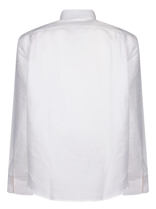 25SS 미소니 긴팔 셔츠 US24SJ0B BW00RT 14001 White - MISSONI