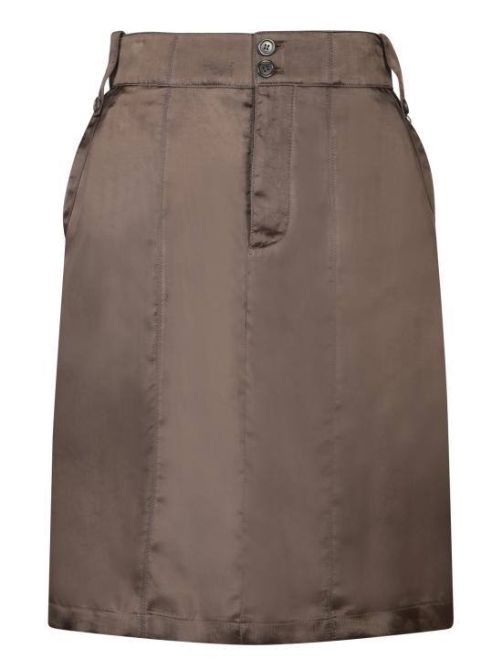  생로랑 미디 스커트 773304 Y3I83 2178 Brown