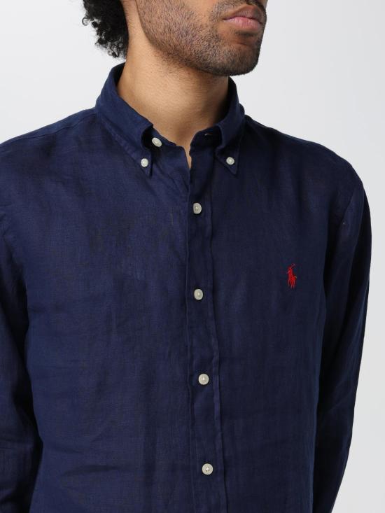  폴로 랄프로렌 긴팔 셔츠 710794141 002 Blue - POLO RALPH LAUREN