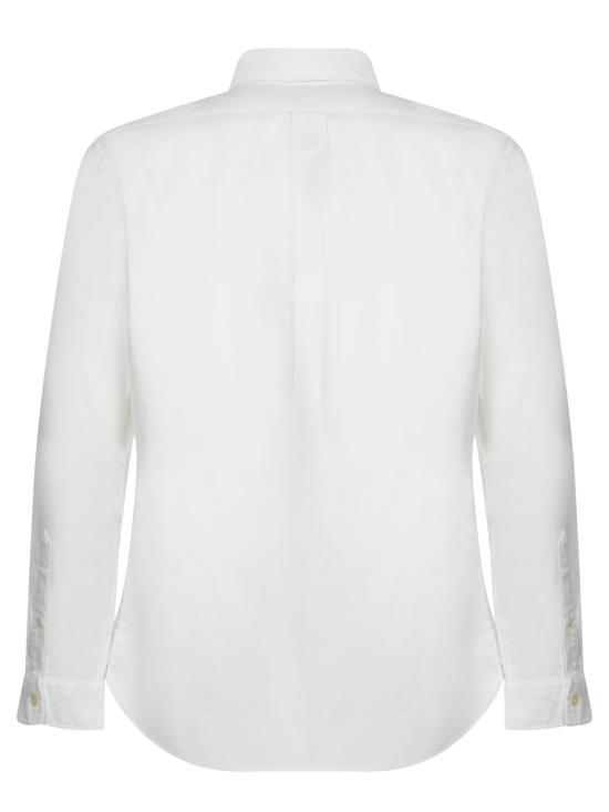 27FW 폴로 랄프로렌 컬러 포니 자수 커스텀 핏 버튼 다운 셔츠 710792041 001 White - POLO RALPH LAUREN