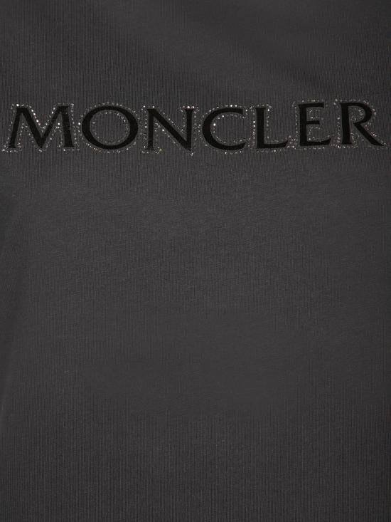 25FW 몽클레어 로고 코튼 티셔츠 8C00021 89AIJ 999 Black - MONCLER