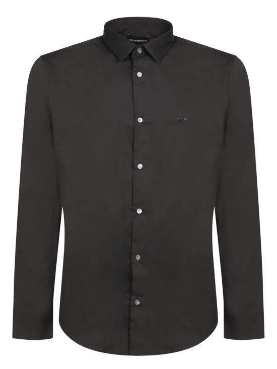 25FW 엠포리오 아르마니 긴팔 셔츠 8N1C09 1NI9Z 0999 Black