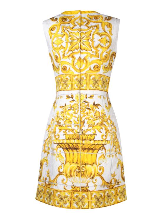 25FW 돌체앤가바나 숏 원피스 F68A8T FPTAH HG3TN Yellow - DOLCE & GABBANA
