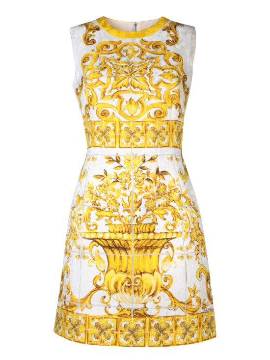 25FW 돌체앤가바나 숏 원피스 F68A8T FPTAH HG3TN Yellow