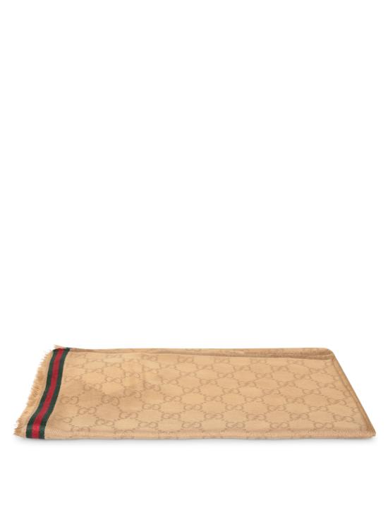 25FW 구찌 GG 로고 자카드 머플러 795284 4G483 9566 Beige