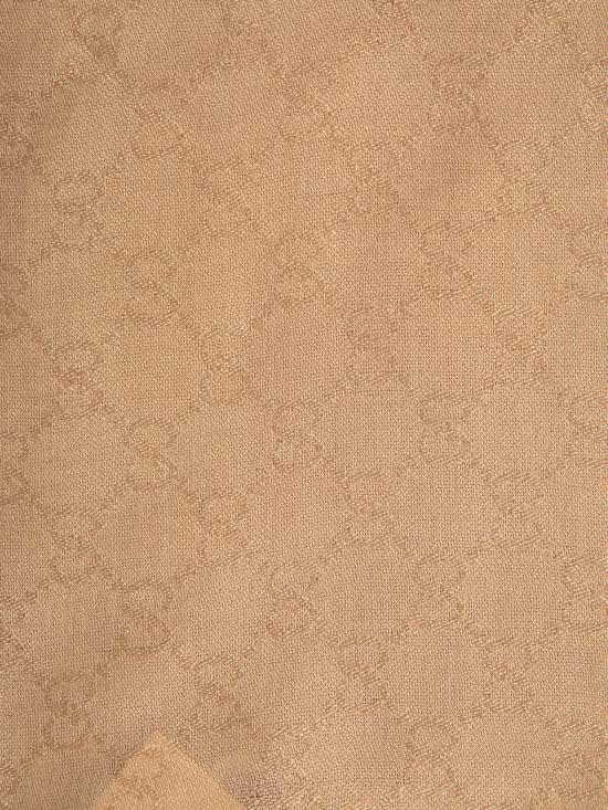 25FW 구찌 GG 로고 자카드 머플러 795284 4G483 9566 Beige - GUCCI