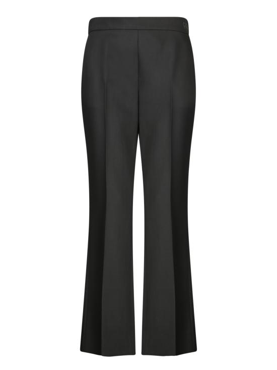 25FW 구찌 사이드 로고 자수 울 모헤어 스트레이트 팬츠 800108 ZARRR 1000 Black